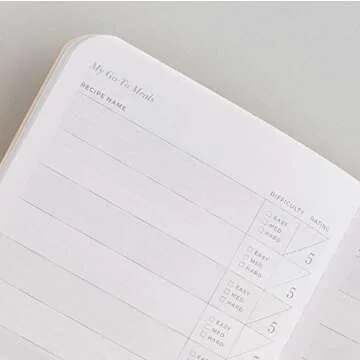 Letterfolk Pocket Recipe Passport Journal for Food Lovers