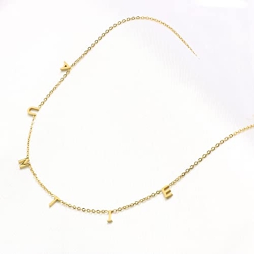 Elegant 18k Gold Plated Dainty Necklace for Women Gift