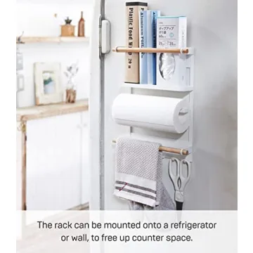 Yamazaki Tosca Magnetic Kitchen Storage Rack for Organizing