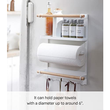 Yamazaki Tosca Magnetic Kitchen Storage Rack for Organizing