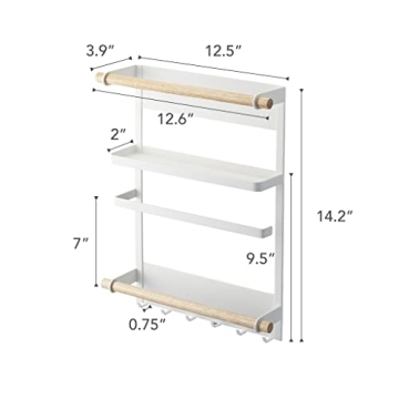 Yamazaki Tosca Magnetic Kitchen Storage Rack for Organizing