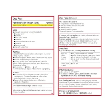 Tylenol 8 Hour Muscle Aches & Pains Acetaminophen Tablets