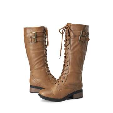 DREAM PAIRS Women's Combat Boots - Cozy & Stylish