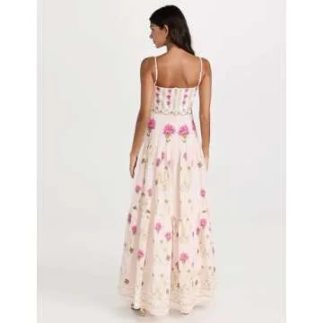 Elegant Jardinvue Floral Party Dress for Modern Women