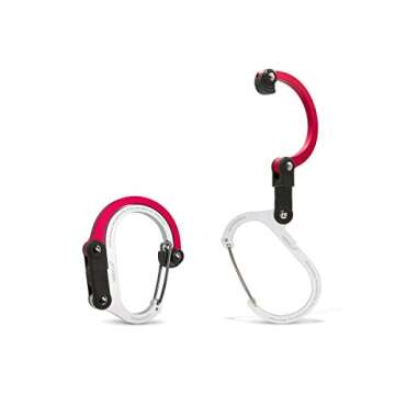 GEAR AID HEROCLIP Carabiner Gear Clip and Hook (Medium) for Camping, Backpack, and Garage Organizati...