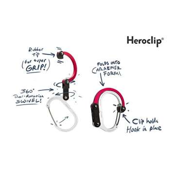 HEROCLIP Carabiner Clip for Camping & Organization