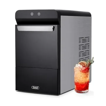 Gevi Household V2.0 Countertop Gemi Nugget Ice Maker | Self-Cleaning Pellet Ice Machine | Open and P...
