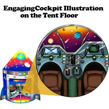 Rocket Ship Kids Play Tent - Fun Space Design