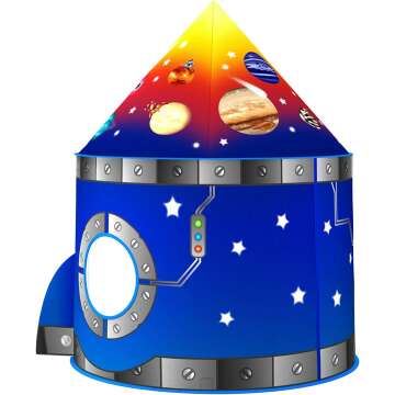 Rocket Ship Kids Play Tent - Fun Space Design