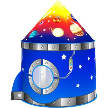 Rocket Ship Kids Play Tent - Fun Space Design