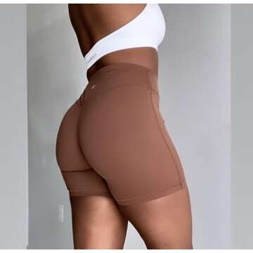 TomTiger Workout Shorts for Women: High Waist Gym Fitness Running Yoga