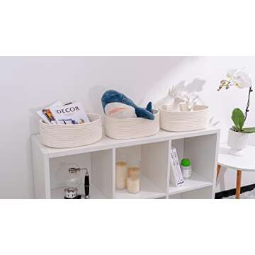 Kriitools Storage Baskets for Home Organization - 3 Pack