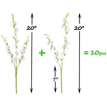 OMUYGDD Silk Artificial Orchids for Home Decoration