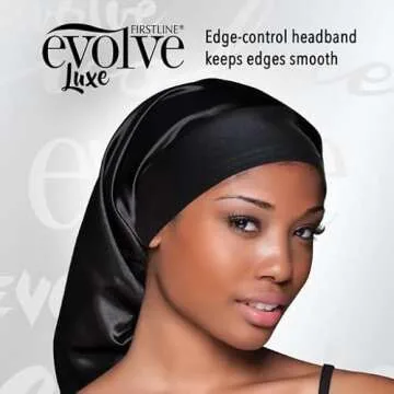 Evolve Satin Edge Pocket Bonnet - Comfortable Protection for Healthy Hair