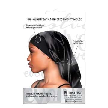 Evolve Satin Edge Pocket Bonnet: Ultimate Hair Protection