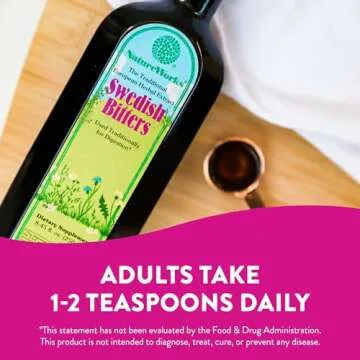 NatureWorks Swedish Bitters Traditional European Herbal Extract Used for Digestion, 8.45 fl. oz.