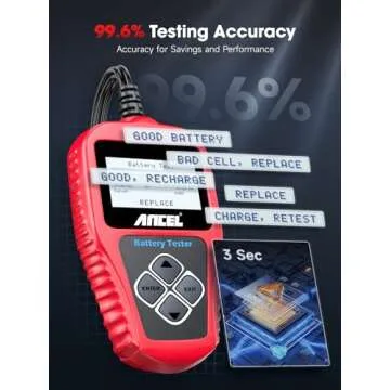ANCEL BA101 Car Battery Tester for Automotive and Marine Use