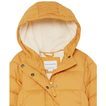 Amazon Essentials Toddler Girls' Yellow Puffer Jacket 4T
