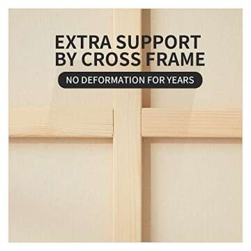 Large Canvas for Painting 30x40 - Pre Stretched Cotton