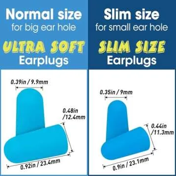 AZEN 100 Pairs Ear Plugs Bulk, Soft Foam Ear Plugs for Sleeping Noise Cancelling, NRR 32dB Earplugs ...