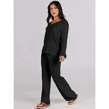 Shop ANRABESS Women's Cozy 2 Piece Lounge Set Online