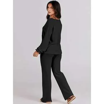 Shop ANRABESS Women's Cozy 2 Piece Lounge Set Online