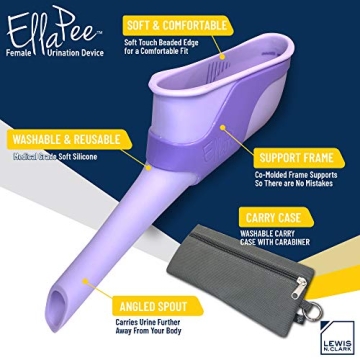 EllaPee Women's Urinal Funnel for Adventure & Travel