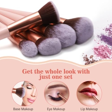 17PC Makeup Brush Set with Organizer - Luxurious & Versatile