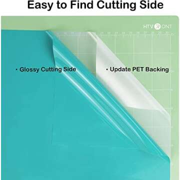 HTVRONT Turquoise Permanent Vinyl, Turquoise Vinyl for Cricut - 12" x 14 FT Turquoise Adhesive Vinyl Roll for Cricut, Silhouette, Cameo Cutters, Signs, Scrapbooking, Craft, Die Cutters (Turquoise)