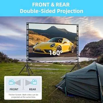 TOWOND 180" Portable Outdoor Projector Screen