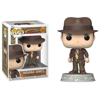 POP Indiana Jones: Raiders of The Lost Ark - Indiana Jones with Jacket Funko Vinyl Figure (Bundled w...