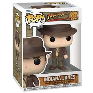 POP Indiana Jones: Raiders of The Lost Ark - Indiana Jones with Jacket Funko Vinyl Figure (Bundled with Compatible Box Protector Case), Multicolor, 3.75 inches