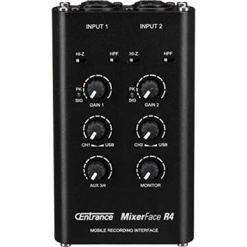 CEntrance Mixerface R4: Portable Audio Interface with Recorder