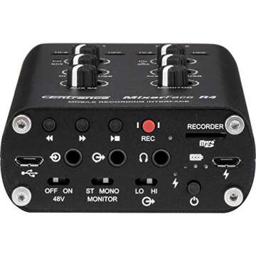 CEntrance Mixerface R4: Portable Audio Interface with Recorder