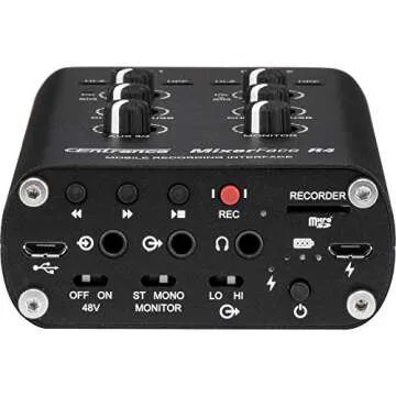 CEntrance Mixerface R4: Portable Audio Interface with Recorder
