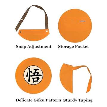 Aiabaleaft Anime Cartoon Apron Water Stain Resistant Orange Chef Cooking Kitchen BBQ Work Aprons with Pockets for Men Women