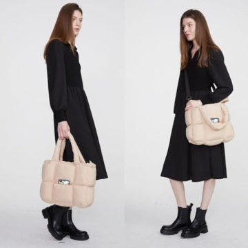 Stylish NAARIIAN Large Puffer Tote Bag for Women