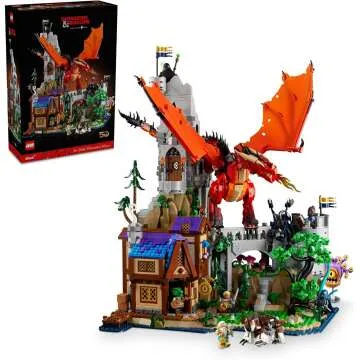 Dungeons & Dragons Red Dragon Building Set for Adults