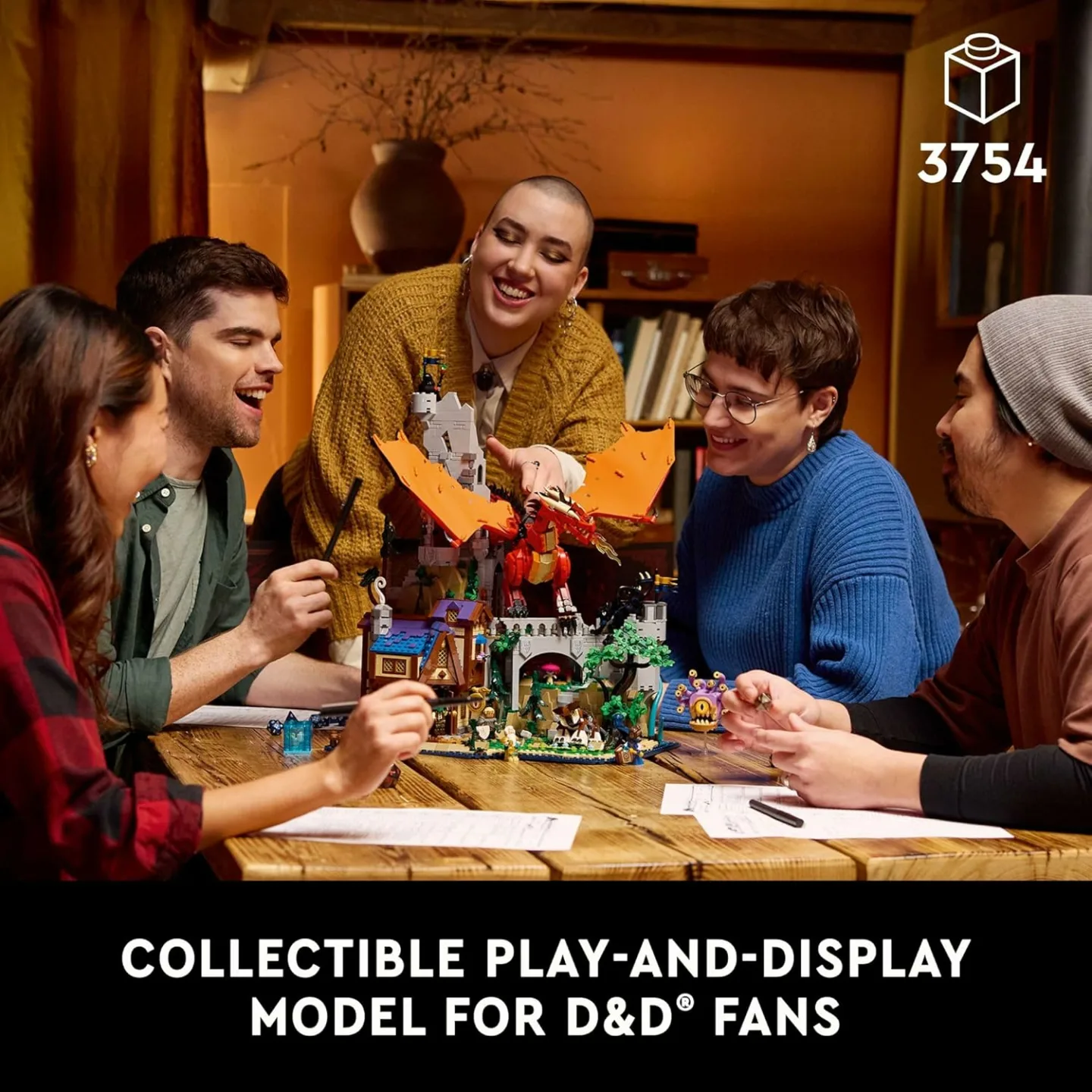 Dungeons & Dragons Red Dragon Building Set for Adults