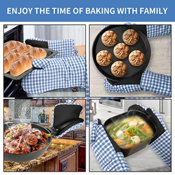 Stylish and Heat Resistant Oven Mitts and Potholders Gloves