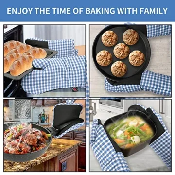 Stylish and Heat Resistant Oven Mitts and Potholders Gloves