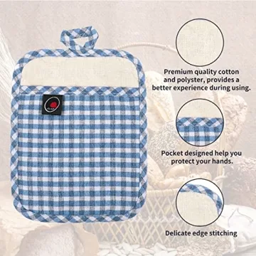 Stylish and Heat Resistant Oven Mitts and Potholders Gloves