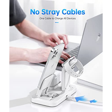 3 in 1 Charging Station for Apple Devices with Fast Adapter