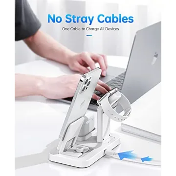 3 in 1 Charging Station for Apple Devices with Fast Adapter