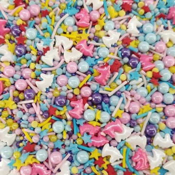 Sentovac Edible Unicorn Mix Sprinkles for Decorating | Edible Cake Cupcake Sprinkles 1 Bottle 3.35oz...