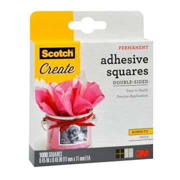 Scotch Adhesive Squares for Scrapbooking and Crafts - 1000 Count