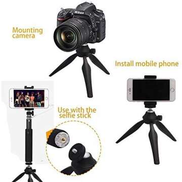 LINKCOOL Mini Tripod - Portable Smartphone Tripod with Remote