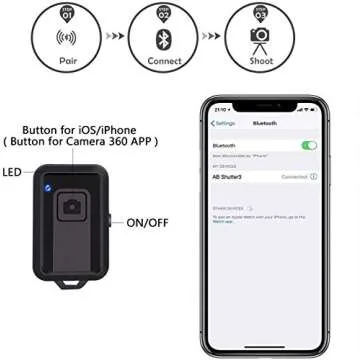 LINKCOOL Mini Tripod - Portable Smartphone Tripod with Remote