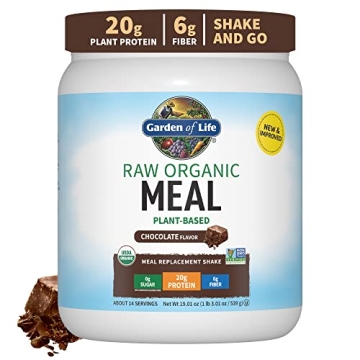 Garden of Life Vegan Protein Powder: Organic Meal Shake - Chocolate Flavor