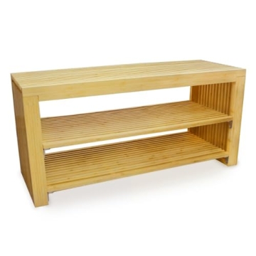Stylish APRTAT Bamboo Shoe Rack Bench for Entryway